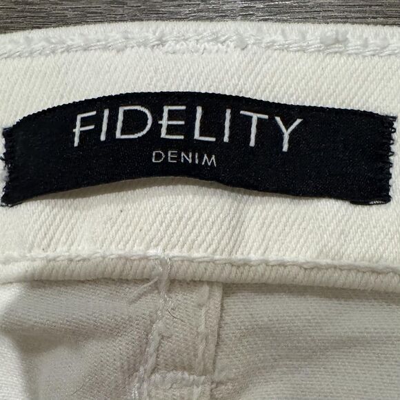 Fidelity Torino Jeans Mens 36X29 Cream Straight Cotton Denim Made in USA Slim - Picture 3 of 11